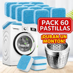 Pack 60 pastillas limpia lavadora - Deja tu lavadora como nueva